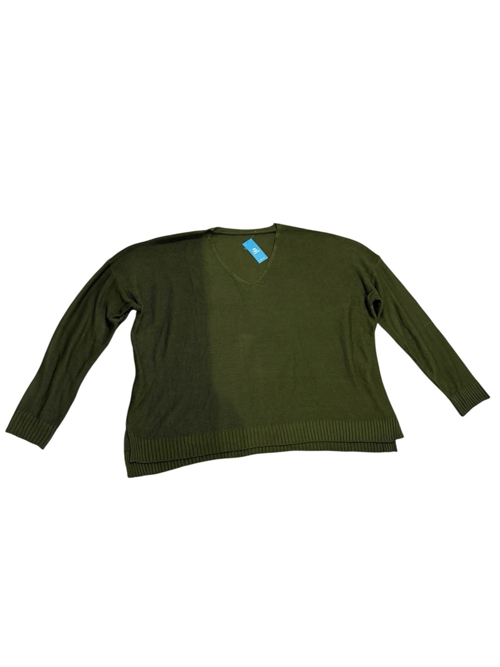 Cupshe Olive Green V-Neck Knit Sweater